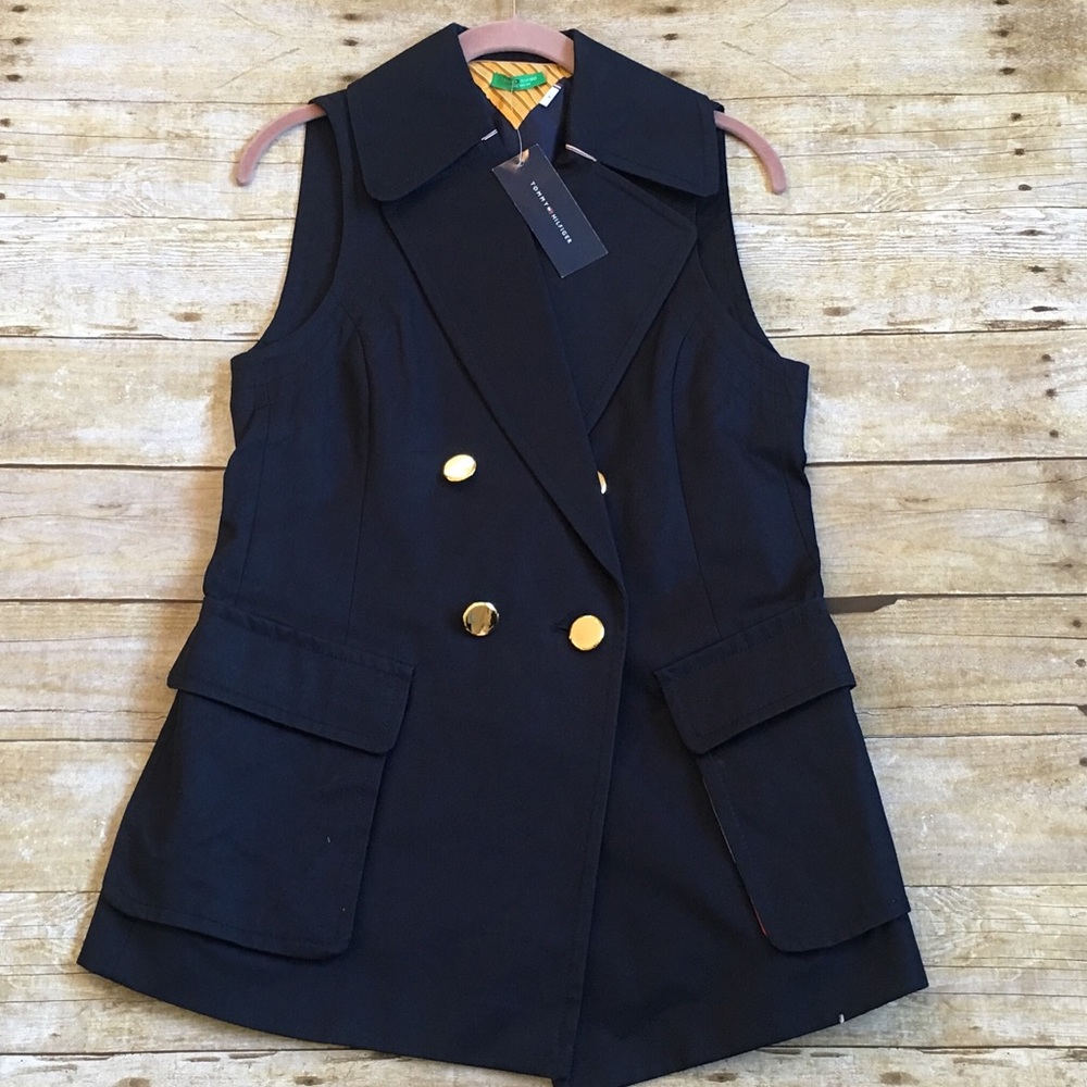 NWT Tommy Hilfiger Navy Blue Vest - size 6